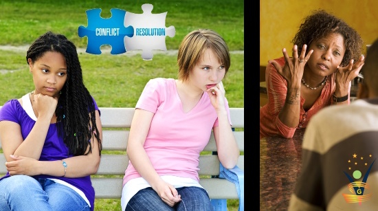 Two bored teenage girls sitting on bench